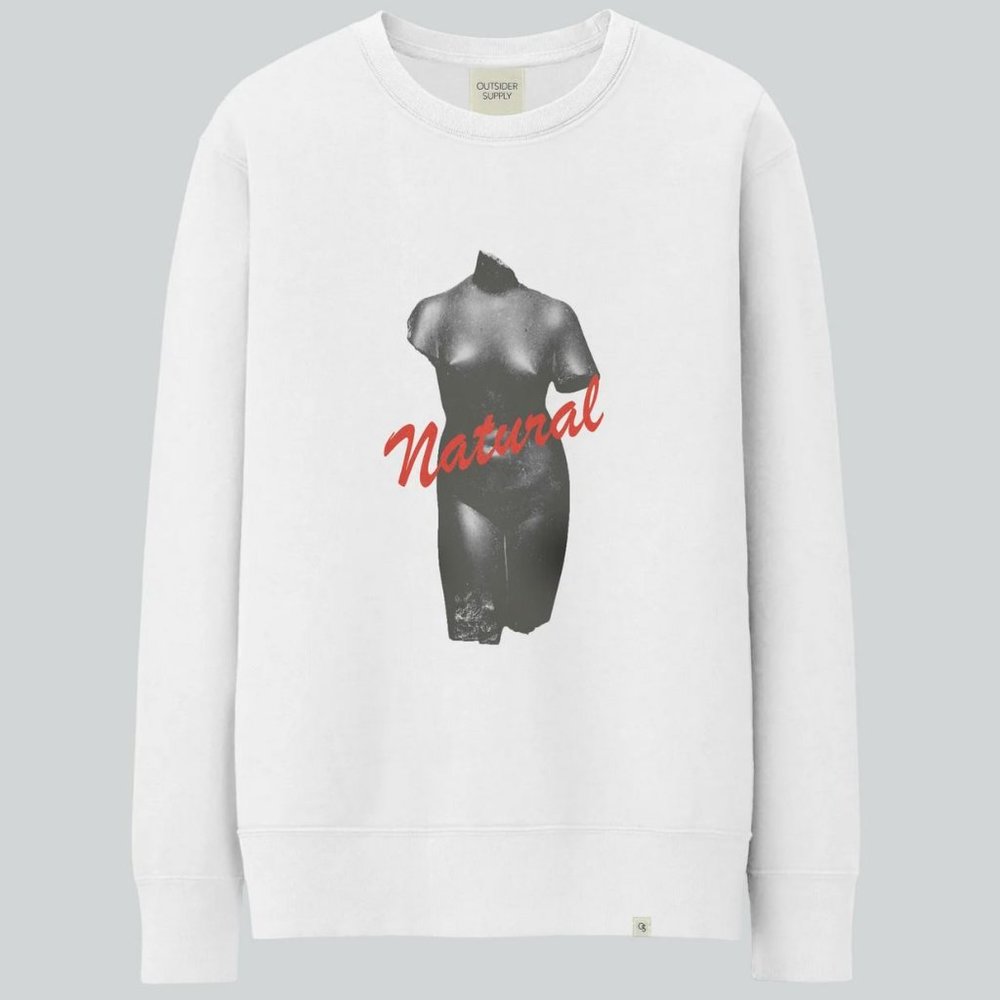 Outsider Supply Women's Crewneck Sweatshirt - White